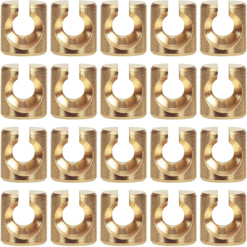 Atesilor 20 Pcs Throttle and Idle Cable Ferrules for Harley Davidson 1982-2017 Carburetor, Replacement Throttle Cable End Nut 56508-76 - Image 1